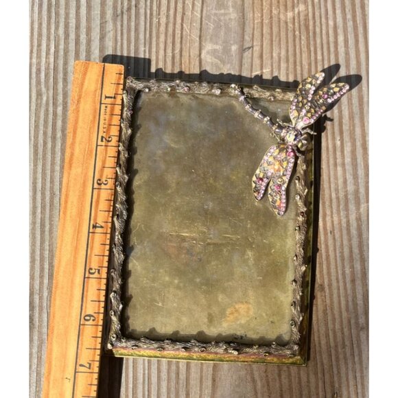 Jay Strongwater Decorative Picture Frame With Swarovski Crystals Dragonfly - Picture 8 of 9